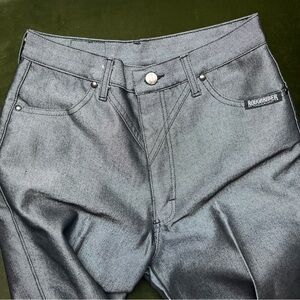 Vintage Metallic Roughriders by Circle T Silver Jeans, Size 5/6, EUC